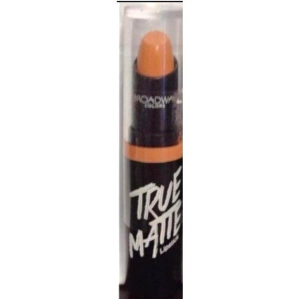 New Broadway Colors Lipstick Full Peach Macaroon #01 True Matte Orange Sealed